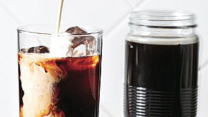 Homemade iced cold brew coffee