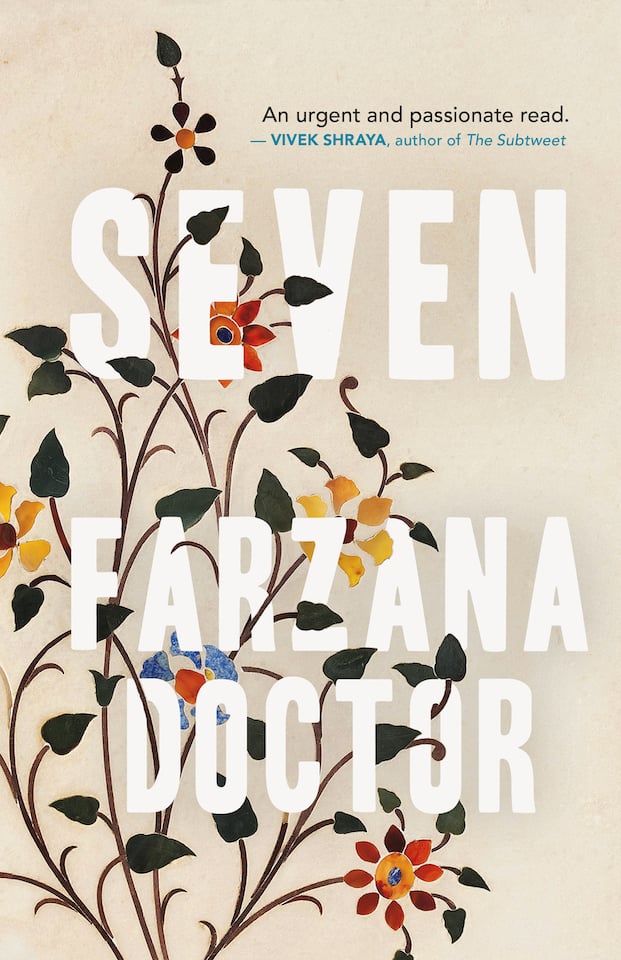 The cover of Farzana Doctor's novel, Seven