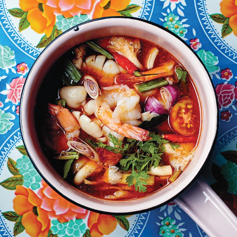 Spicy & Sour Soup with Shrimp & Tom Yum Paste (Tom Yum Goong)