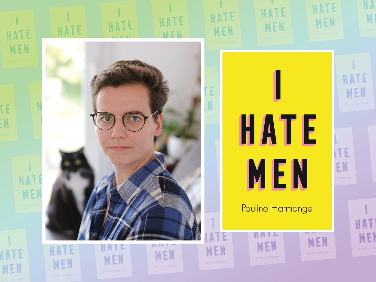 The cover of the book I Hate Men, and a photo of its author, Pauline Harmange