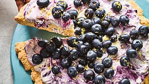 Nadiya Hussain’s Blueberry And Lavender Scone Pizza