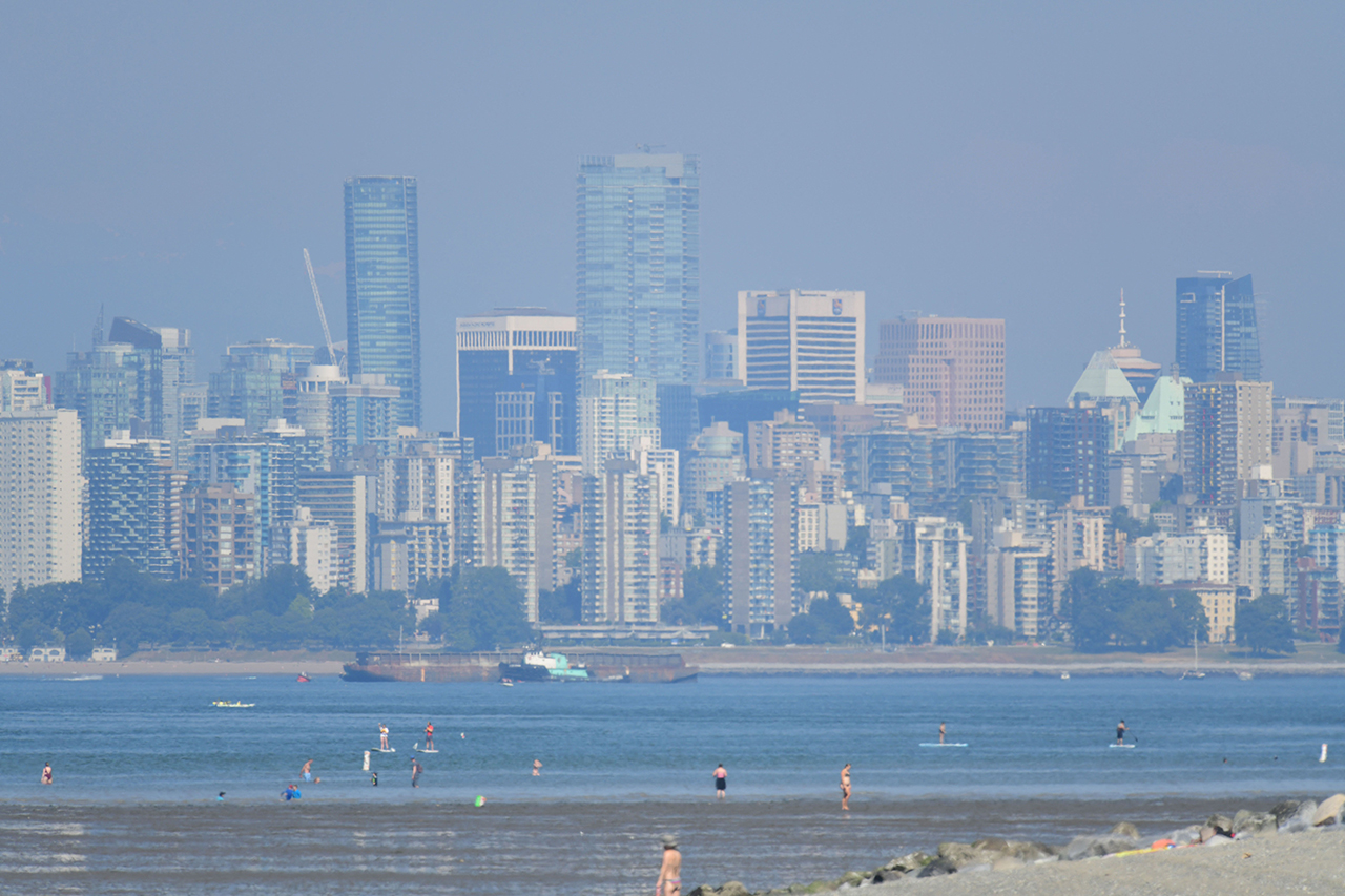 Vancouver on a scorching hot June day, during a period of extreme heat scientists said was “virtually impossible without human-caused climate change”. (Photo: Don MacKinnon / AFP)