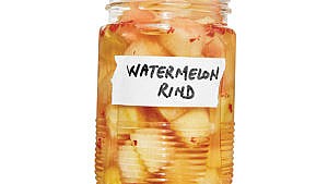 Quick Pickled Watermelon Rind