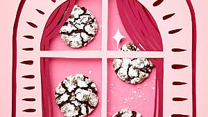 Whisk and Sugar Vegan Chocolate Crinkle Cookies
