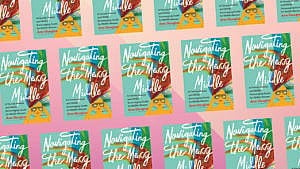 A tile of book covers of Ann Douglas' book Navigating The Messy middle