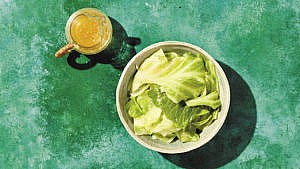 Buttery steamed cabbage served with extra butter