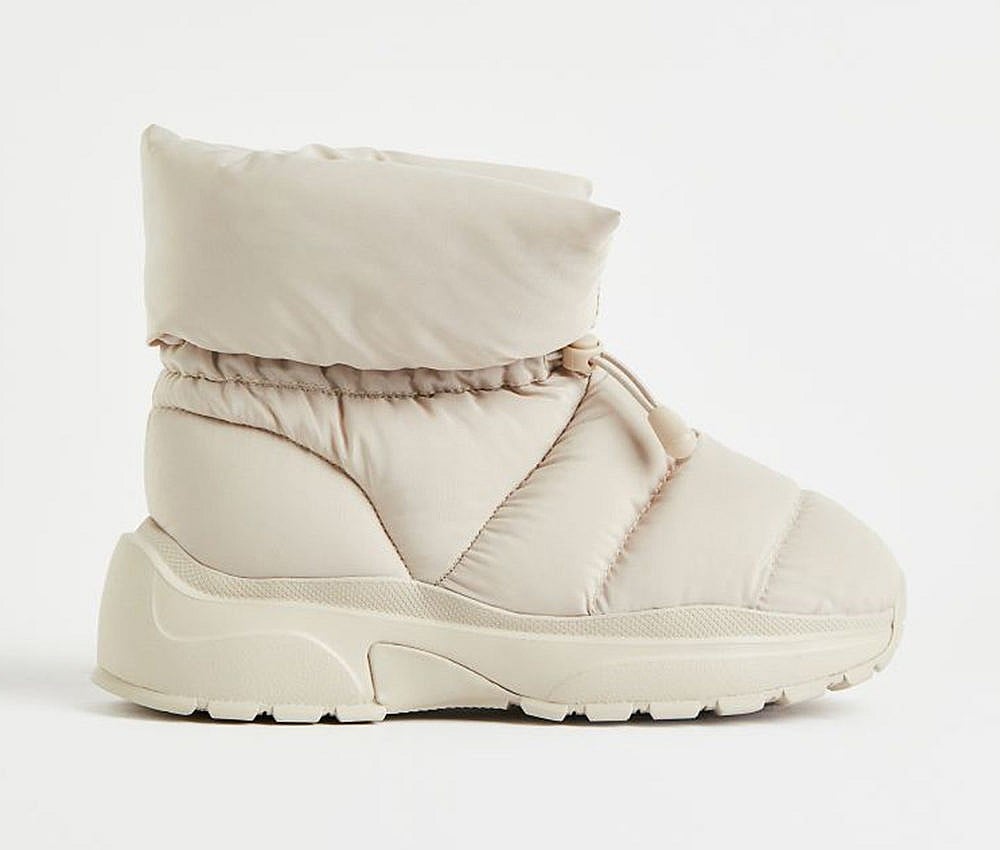 H&M padded boots with drawstrings