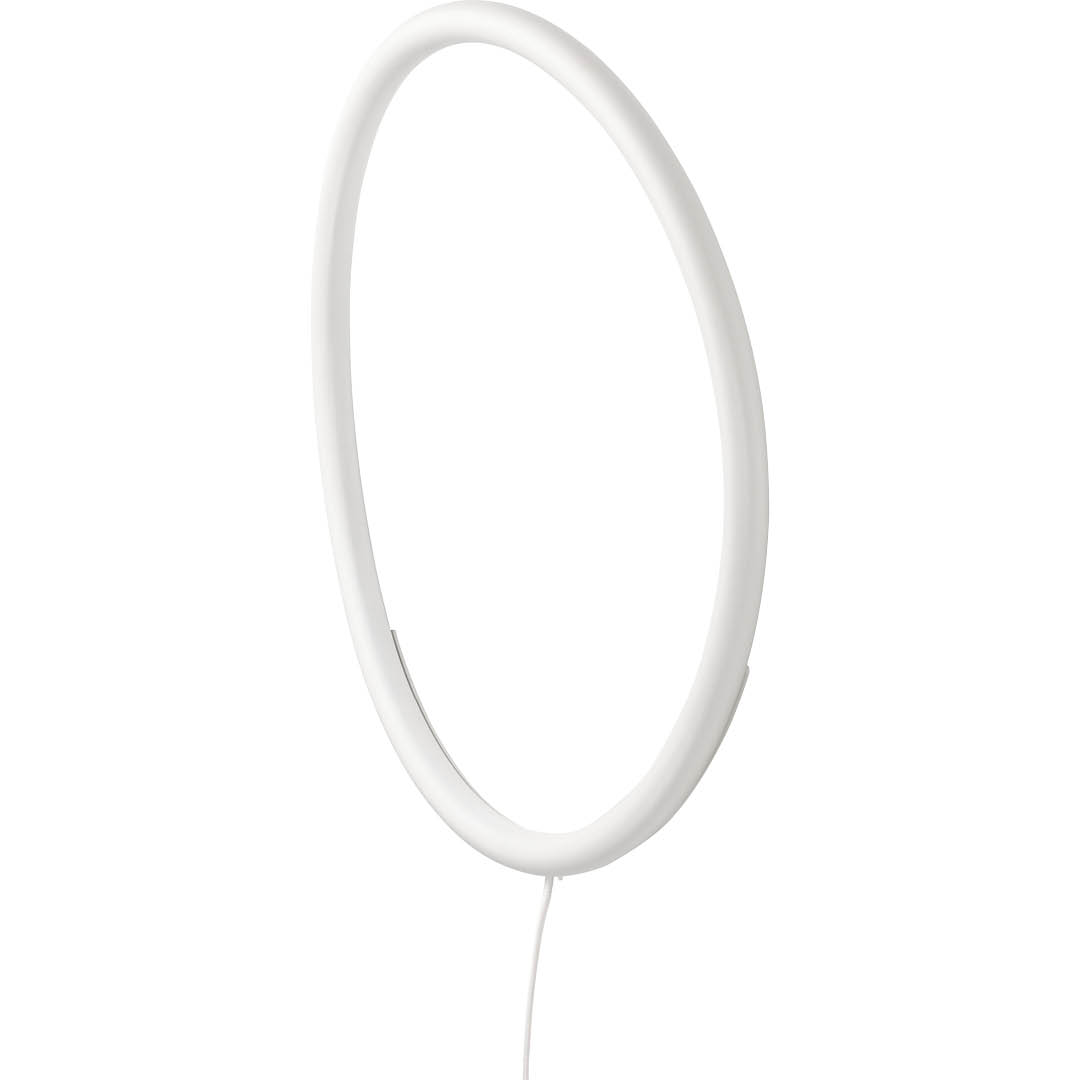 curved circle lamp on white background