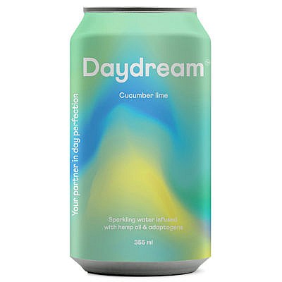 A can of Daydream sparkling water, one of our favourite made-in-Canada sparkling waters and seltzers