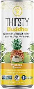 A can of Thirsty Buddha, one of our favourite made-in-Canada sparkling waters and seltzers
