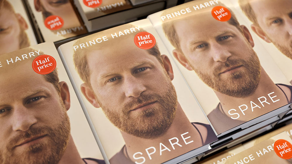 Copies of Prince Harry's new book 'Spare' on sale in a bookshop in Richmond, London on January 10, 2023 in London, England.