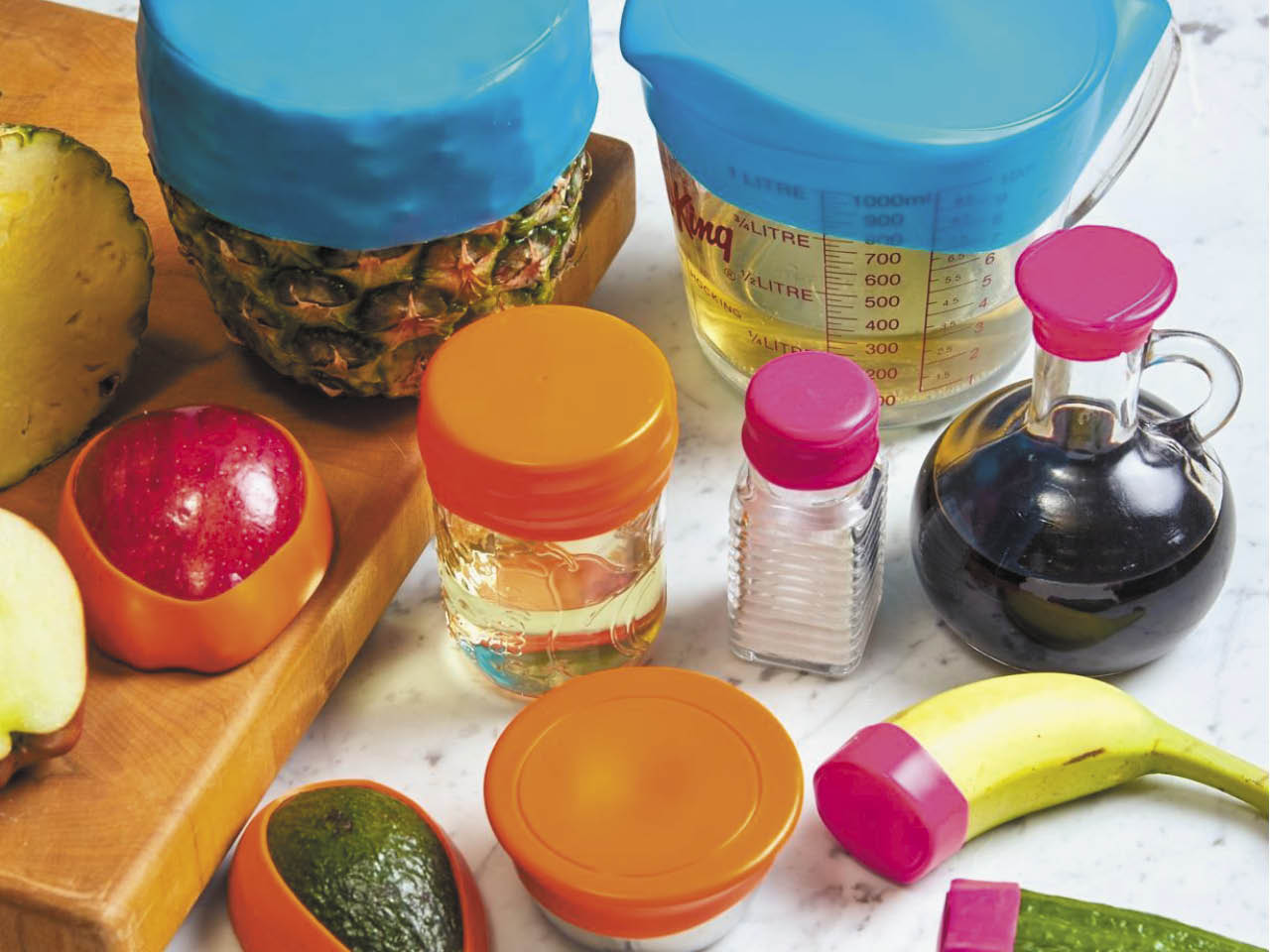 Lee Valley silicone jar and bowl covers
