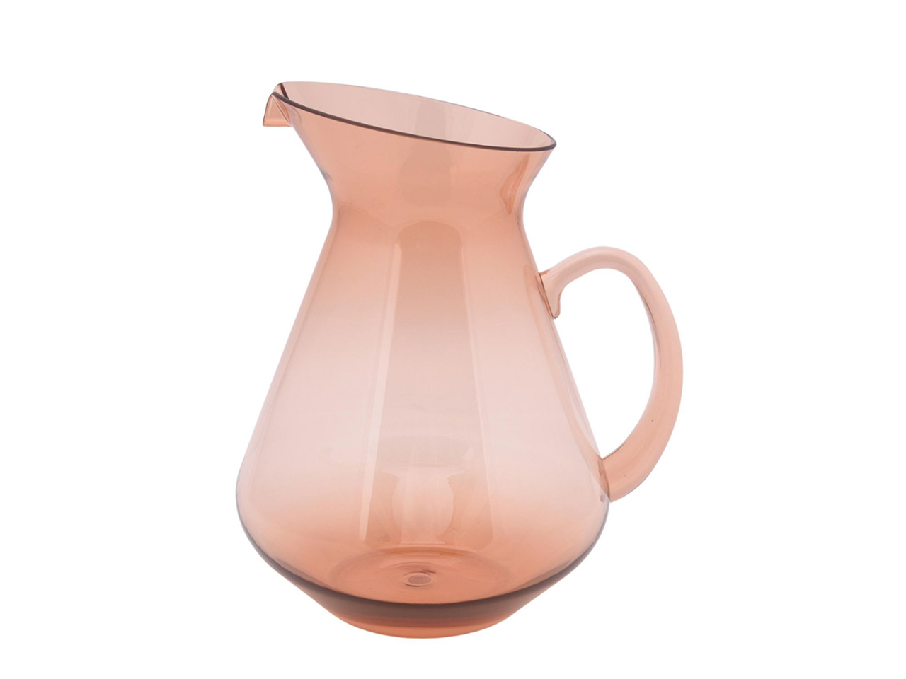 A pink plastic pitcher from HomeTrends for summer outdoor entertaining.