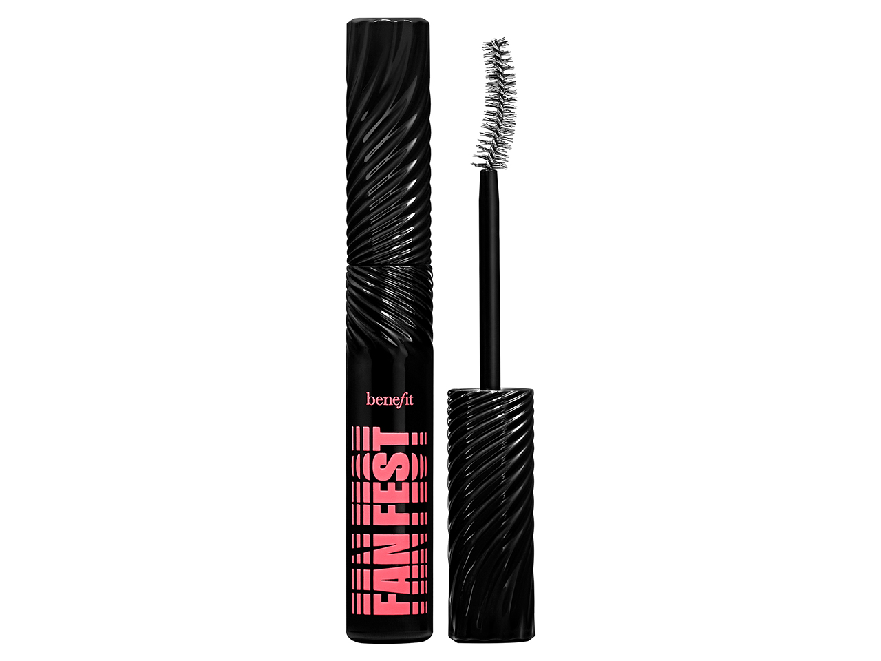 A tube of best new beauty product for July 2023 Benefit Cosmetics Fan Fest Fanning & Volumizing Mascara.
