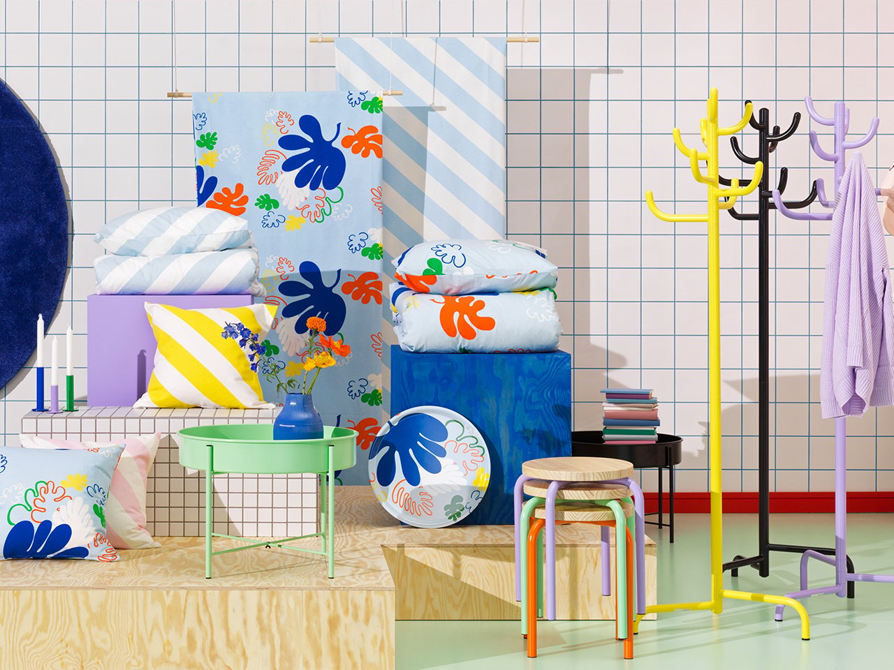A selection of furniture and home accessories from the Ikea Nytillverkad collection.