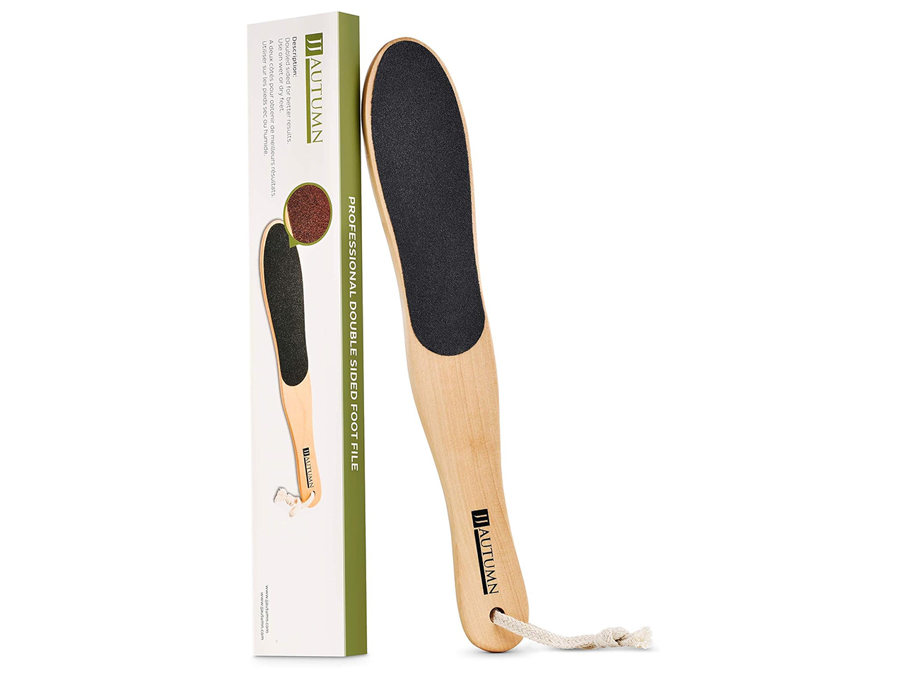 JJ Autumn Double-Sided Foot File, at-home pedicure